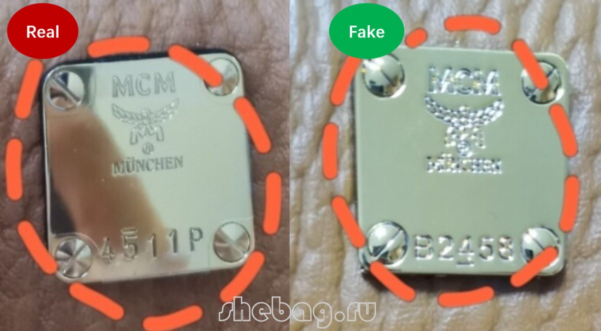 How to spot a fake designer bag?(fake vs real photos): MCM-Best Quality Fake designer Bag Review, Replica designer bag ru