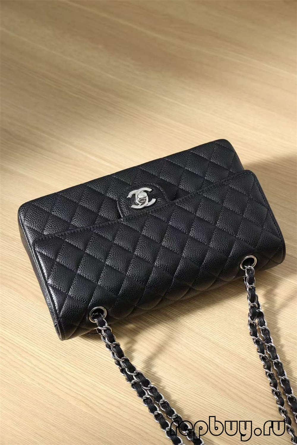 CHANEL Classicc Flap Black Silver Buckle 25cm ടോപ്പ് റെപ്ലിക്ക ബാഗുകൾ (2022 ഏറ്റവും പുതിയത്)-മികച്ച ഗുണനിലവാരമുള്ള വ്യാജ ലൂയിസ് വിറ്റൺ ബാഗ് ഓൺലൈൻ സ്റ്റോർ, റെപ്ലിക്ക ഡിസൈനർ ബാഗ് ru