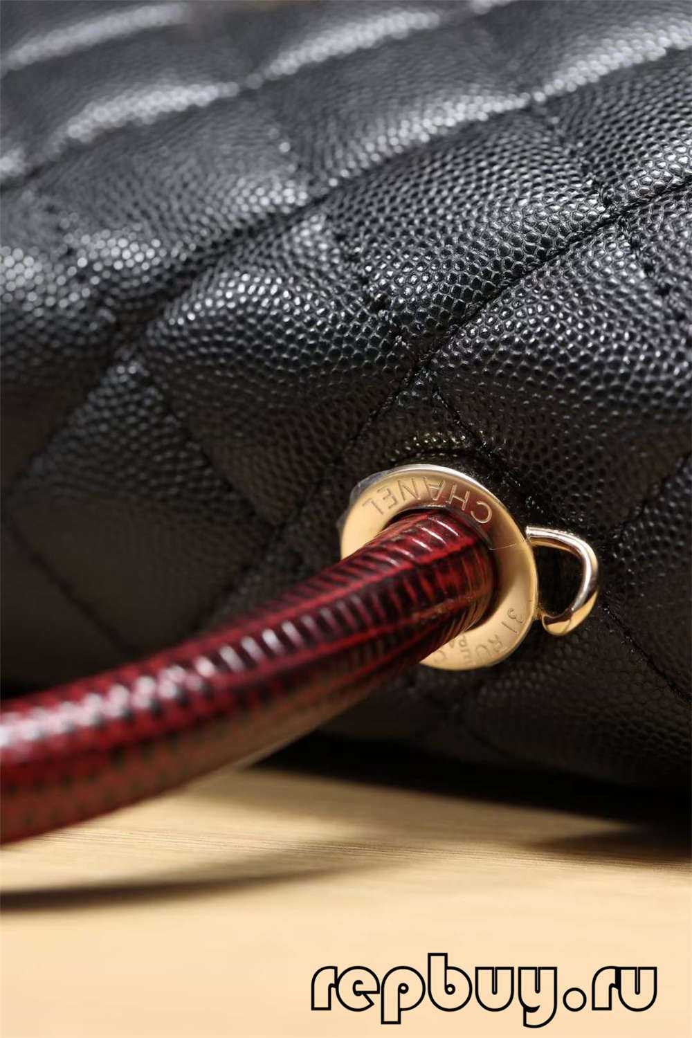 Chanel Coco Handle top replica handbags black gold buckle hardware and handle details (2022 Updated)-Best Quality Fake Louis Vuitton Bag Online Store, Replica designer bag ru