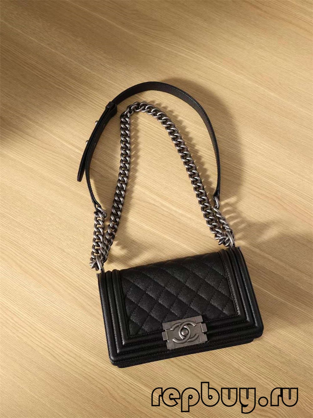 Chanel Leboy Top Replica Handbag Black Small (2022 Updated)-Best Quality Fake Louis Vuitton Bag Online Store, Replica designer bag ru