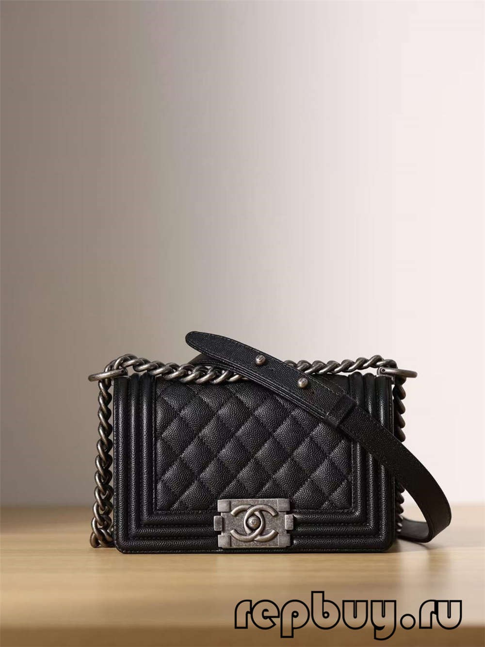 Chanel Leboy Top Replica Handbag Black Small (2022 Updated)-Best Quality Fake Louis Vuitton Bag Online Store, Replica designer bag ru