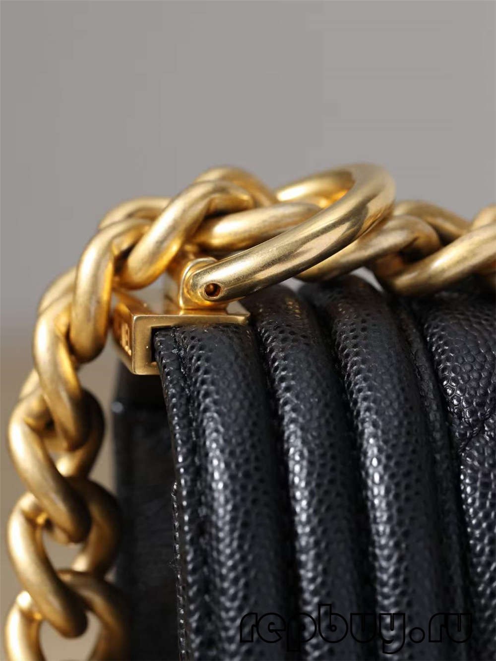 Chanel Leboy top replica handbags small gold buckle chain detail (2022 Latest)-Best Quality Fake Louis Vuitton Bag Online Store, Replica designer bag ru