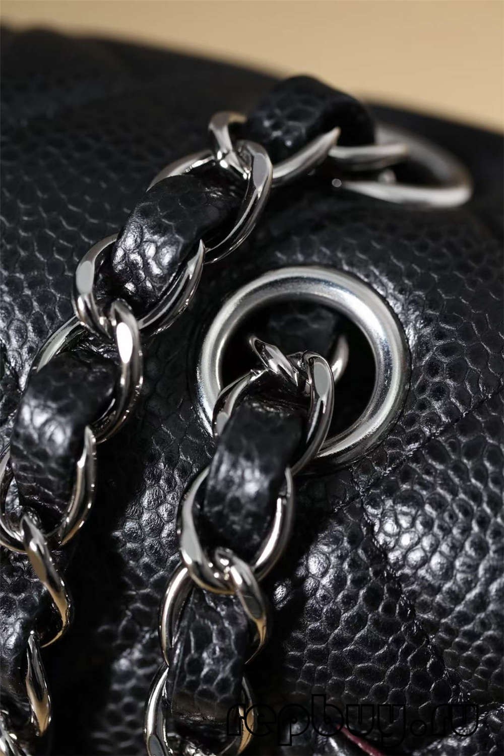 CHANEL Classic Flap Top Replica Bags Black Silver Buckle 25cm Shoulder Strap and Logo Details (2022 Latest)-Best Quality Fake Louis Vuitton Bag Online Store, Replica designer bag ru