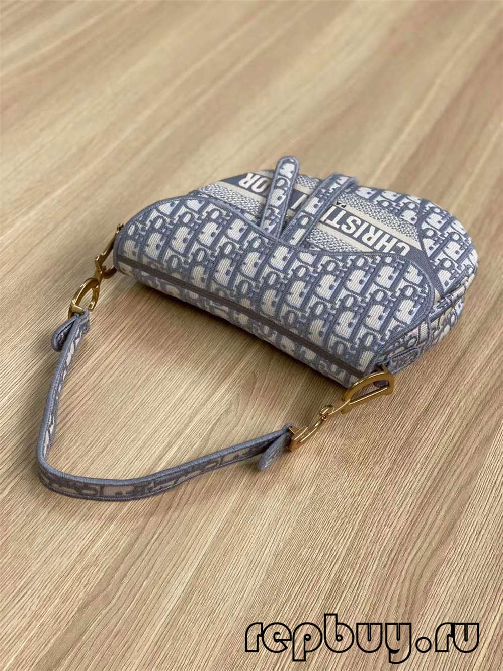 Dior Top Replica Saddle Bag Grey Embroidery Oblique Print (2022 Edition)-Best Quality Fake Louis Vuitton Bag Online Store, Replica designer bag ru