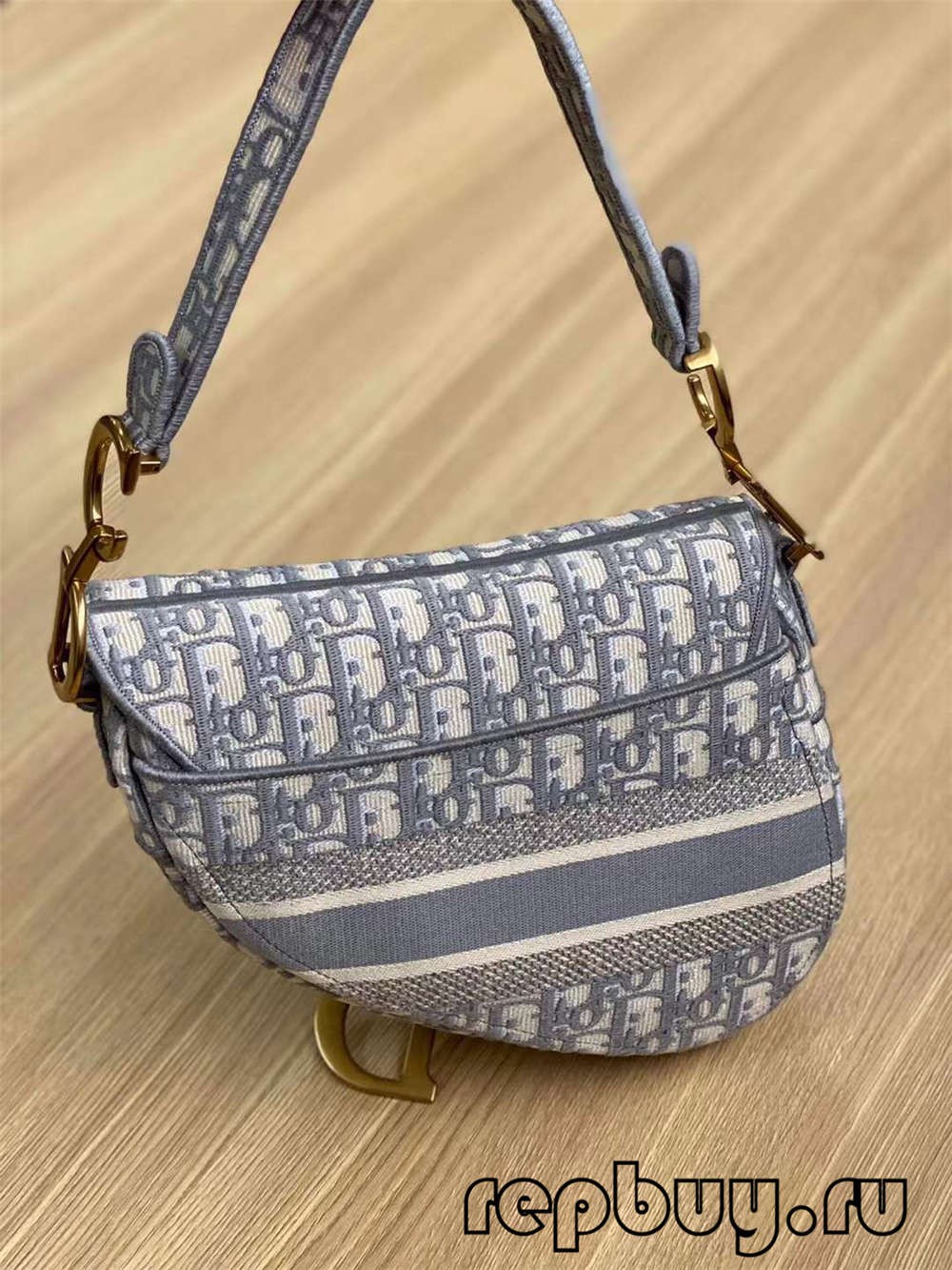 Dior Top Replica Saddle Bag Grey Embroidery Oblique Print (2022 Edition)-Best Quality Fake Louis Vuitton Bag Online Store, Replica designer bag ru