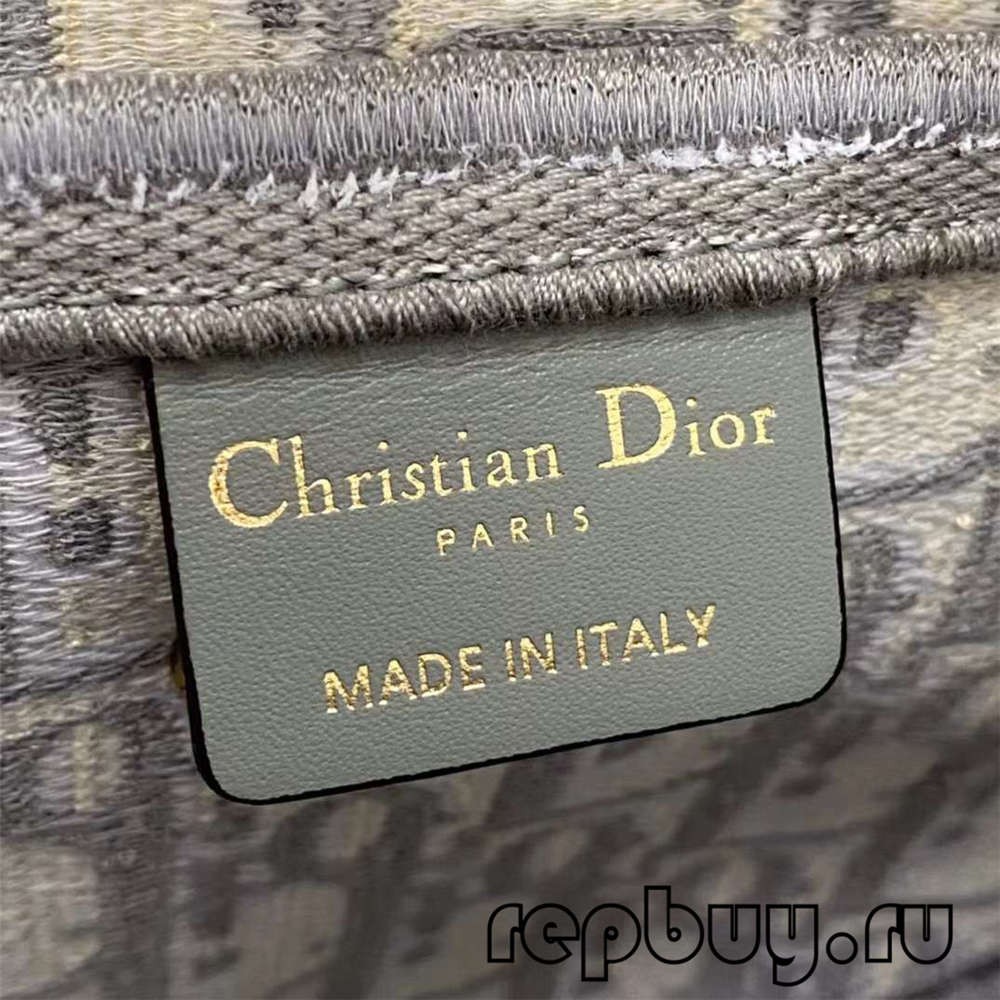 Dior Top Replica Saddle Bag Grey Embroidery Oblique Printed Inside Label Detail (2022Latest)-Best Quality Fake Louis Vuitton Bag Online Store, Replica designer bag ru