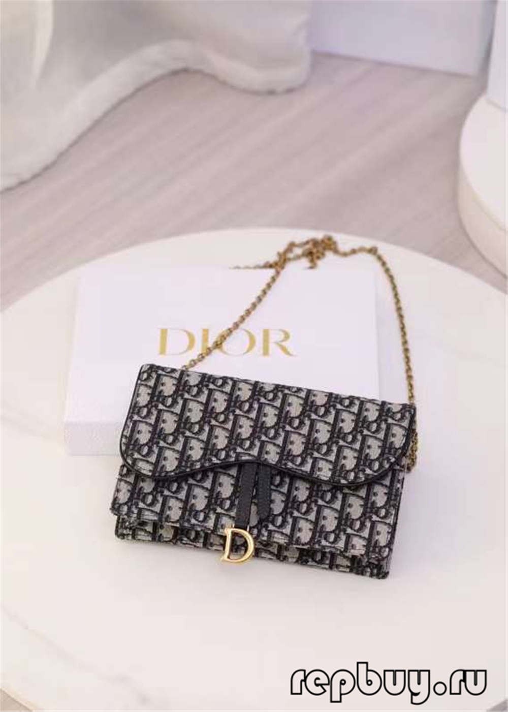 Dior top replica saddle clutch bag 22cm blue jacquard fabric Oblique print (2022 Latest)-Best Quality Fake Louis Vuitton Bag Online Store, Replica designer bag ru