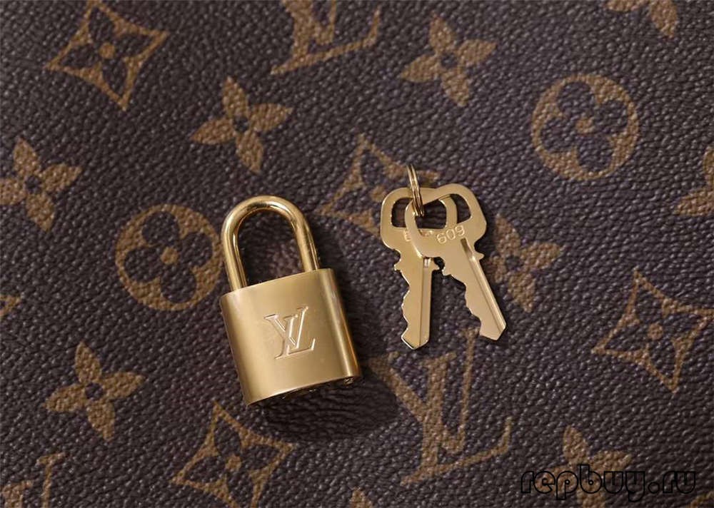 Louis Vuitton M41055 Montaigne BB top replica handbags Closure and hardware details (2022 Edition)-Best Quality Fake Louis Vuitton Bag Online Store, Replica designer bag ru