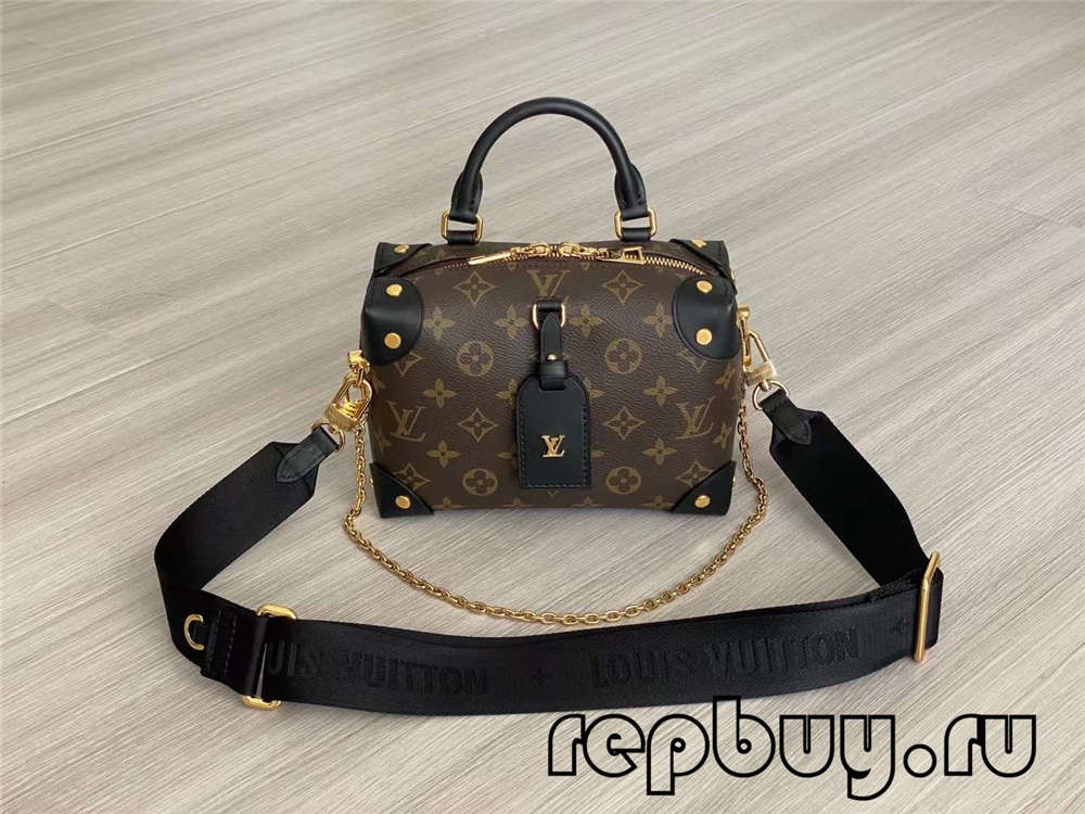 Louis Vuitton M45571 Petite Malle Souple Black 20cm Top Replica Bags (2022 Special)-Best Quality Fake Louis Vuitton Bag Online Store, Replica designer bag ru