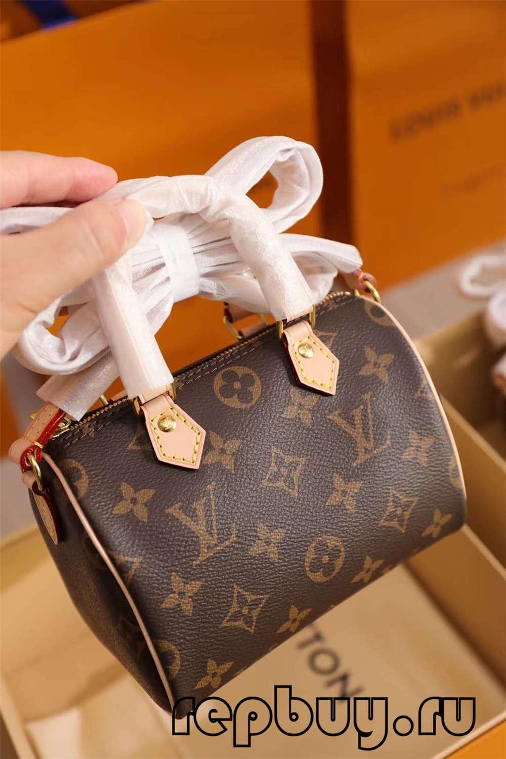 Louis Vuitton M81085 Nano Speedy 16cm top quality replica bags（2022 Latest）-Best Quality Fake Louis Vuitton Bag Online Store, Replica designer bag ru